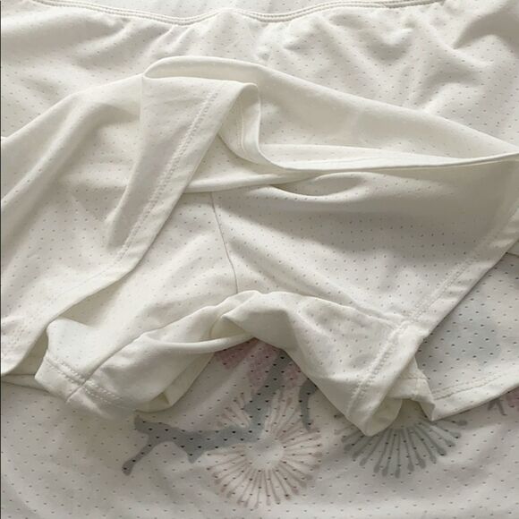 Athleta Cream Floral Athletic Skort Built in Shorts Size Small - Picture 5 of 11